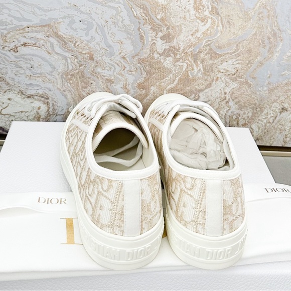 Dior Beige and White Women's Sneakers - Picture 6 of 9